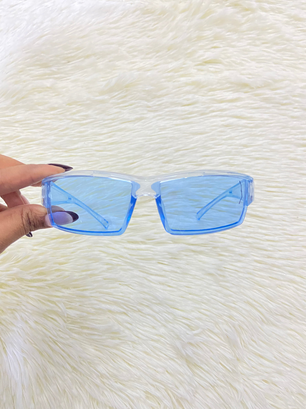 Lentes, azul claro ( transparente) con protección UV 400.