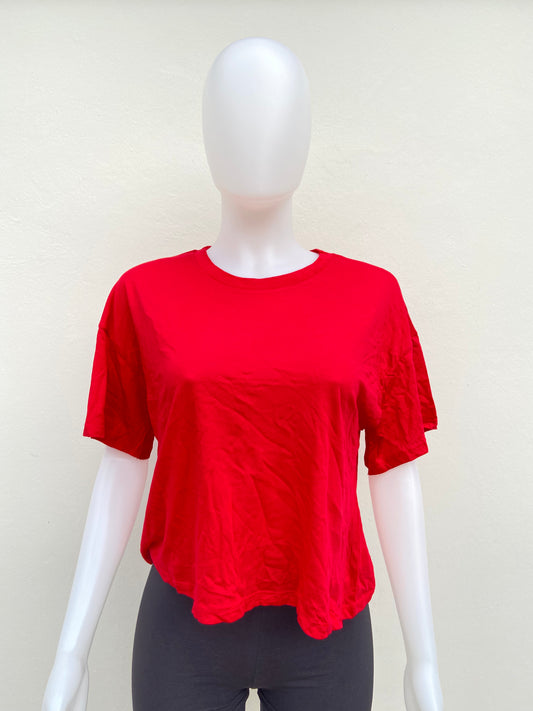 Top/ t-shirt Ambiance original rojo liso.