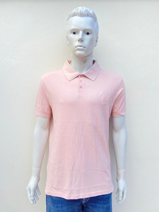 Polocher SWISS CROSS original, rosado con logotipo de la marca a la izquierda.