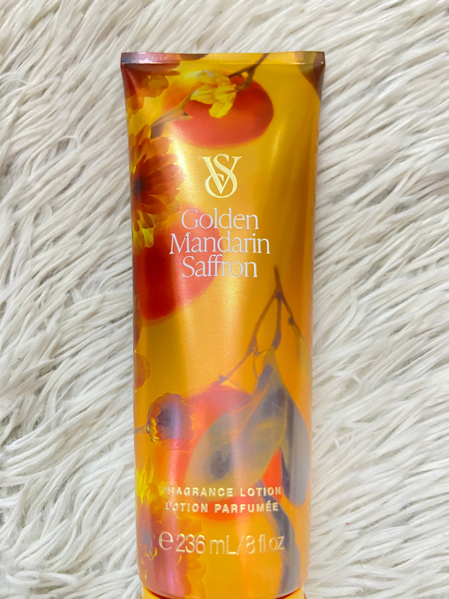 Set Victoria’s Secret original de crema y colonia amarilla con estampado de flores, GOLDEN MANDARIN SAFFRON.