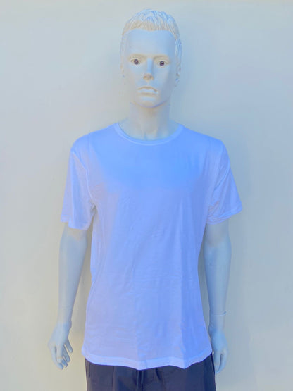 T-shirt ADIDAS original, blanco liso, esencial.