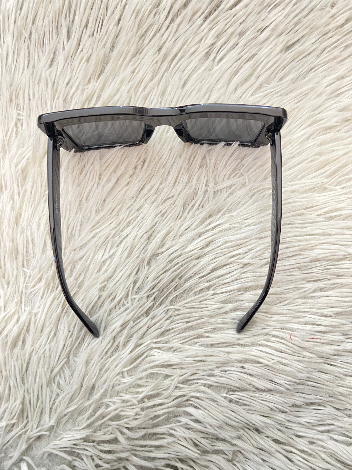 Lentes Fashion Nova original negro cuadrado grandes.