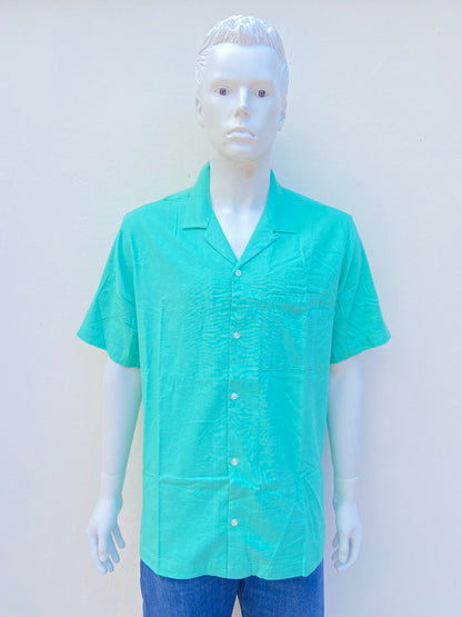 Camisa GAP original, verde claro, tela lino.