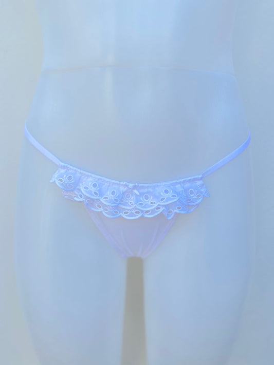 Panti Victoria’s Secret original blanco con encaje en la parte superior.