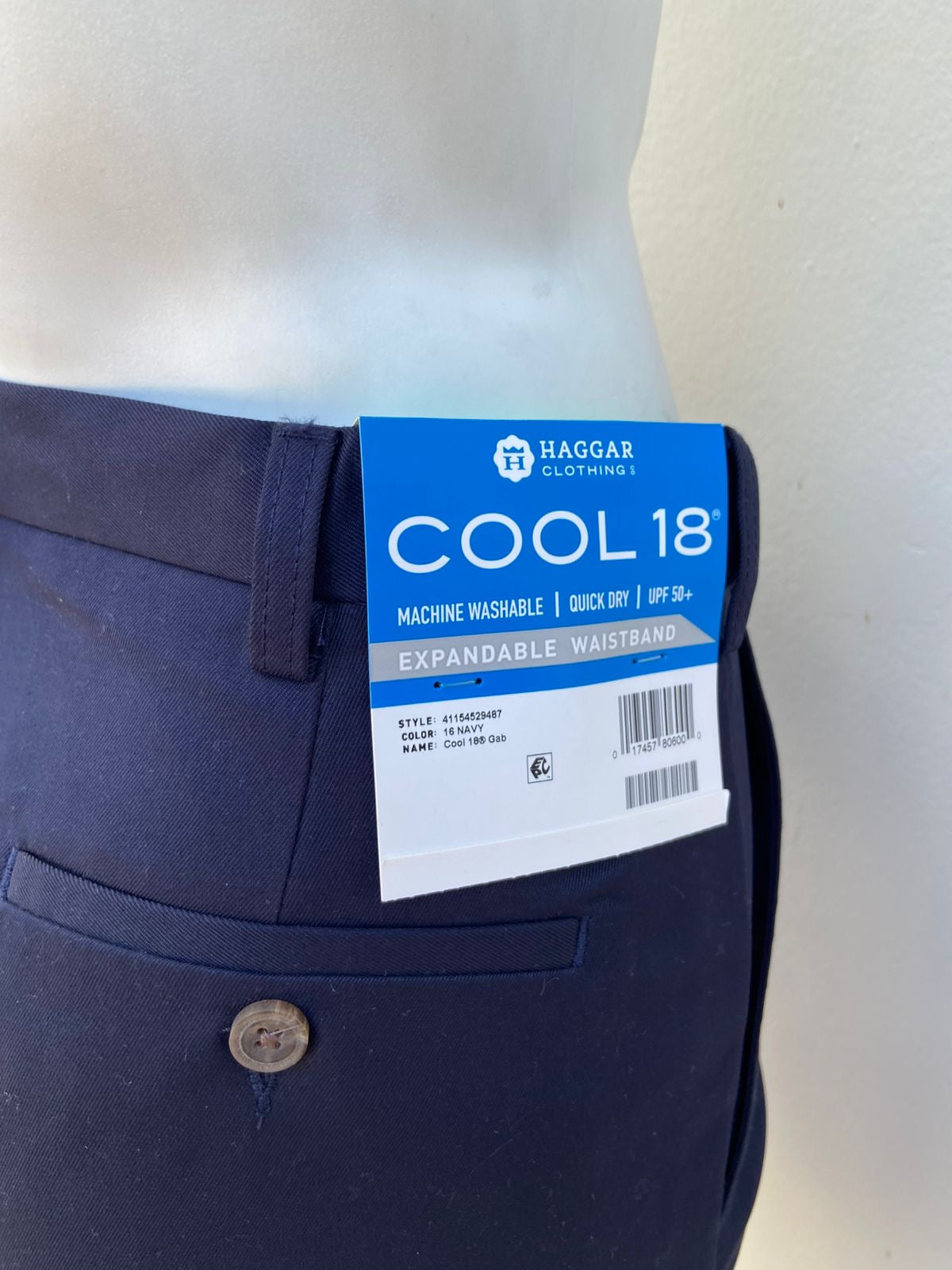 Bermuda HAGGAR CLOTHING original, azul marino ( navy).