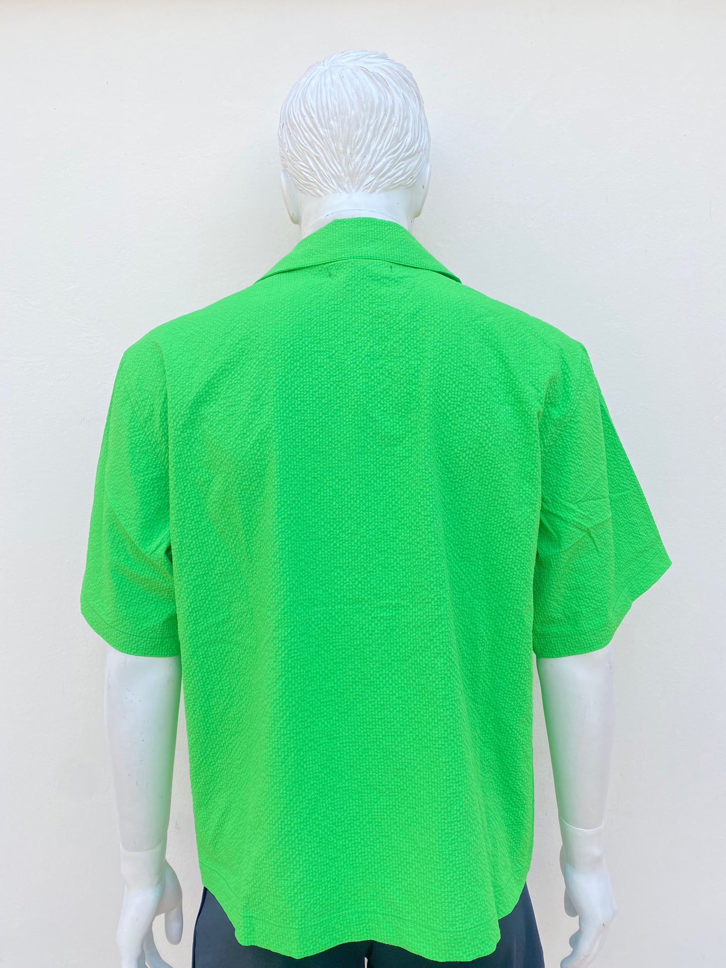 Camisa Fashion Nova original, verde (Green) tela engomada.