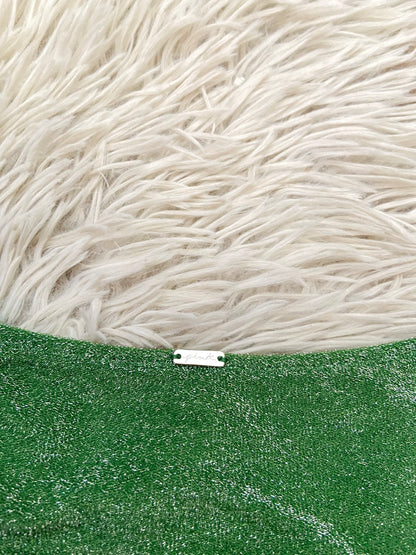 Panti/ Biquini PINK original verde con brillos.