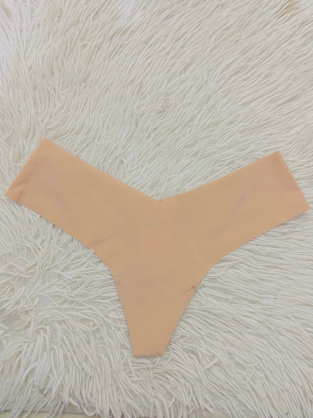 Panti PINK original, color nude liso ( crema ), tanga.