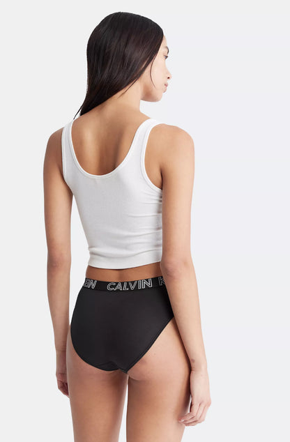 Panti CALVIN KLEIN original negro con letras CALVIN KLEIN en la pretina.