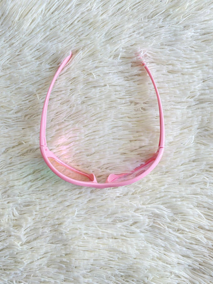 Lentes,con protección UV 100-400 para proteger tu visión. Rosados, estilo deportivo, con cristales espejados.