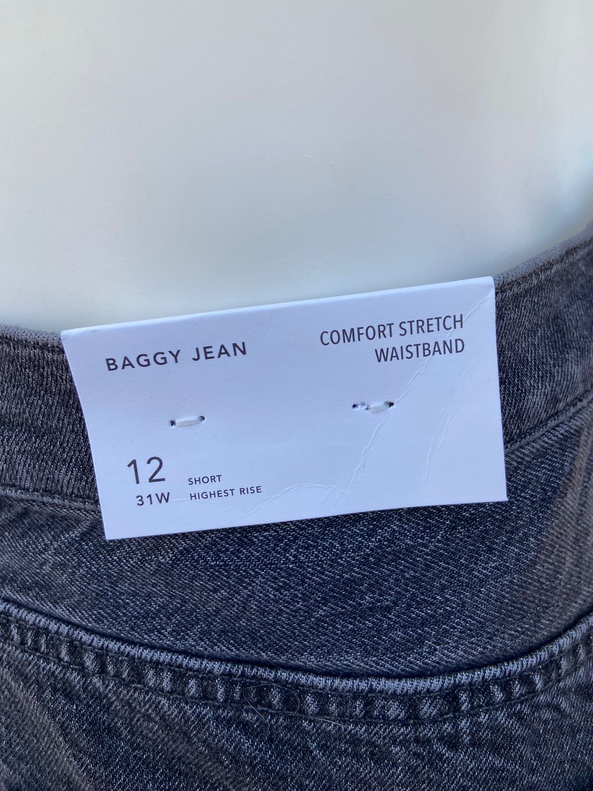 Pantalón Jeans AMERICAN EAGLE original BAGY JEAN COMFORT STRETCH WAISTBAND SHORT HIGHEST RISE.