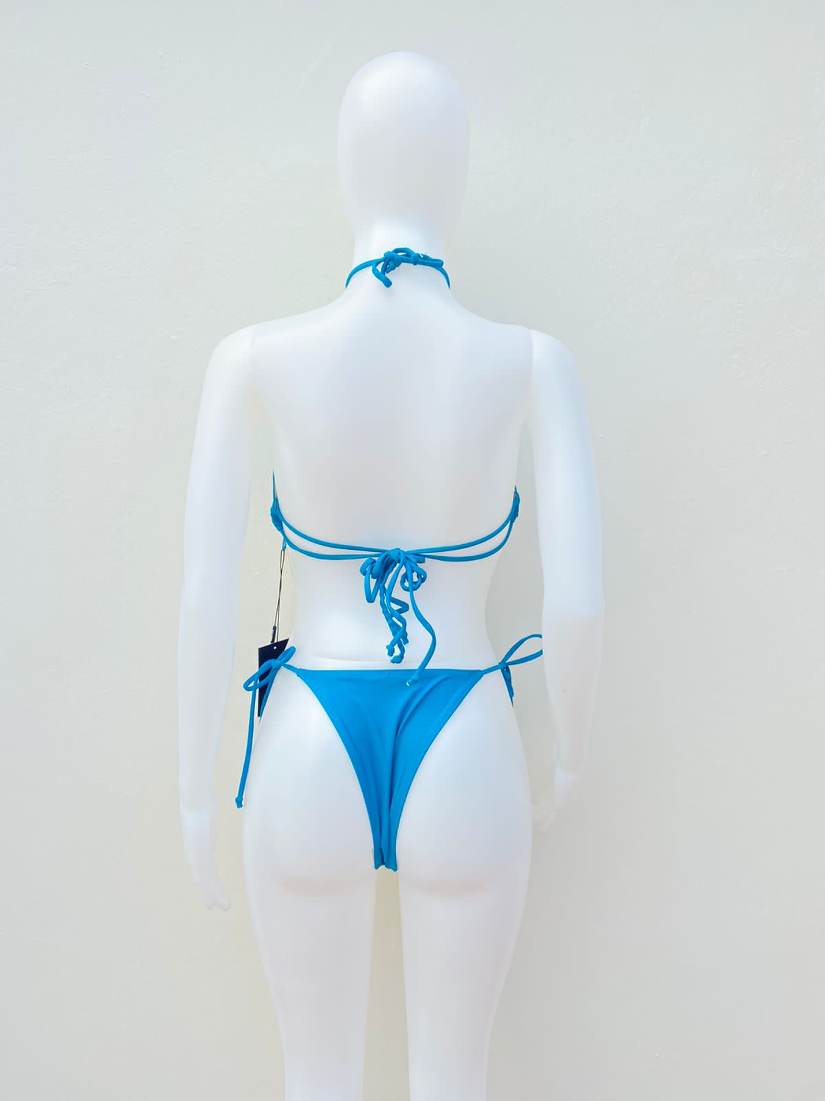 Biquini Fashion Nova original azul con lazos ajustables SHADY BEACHES