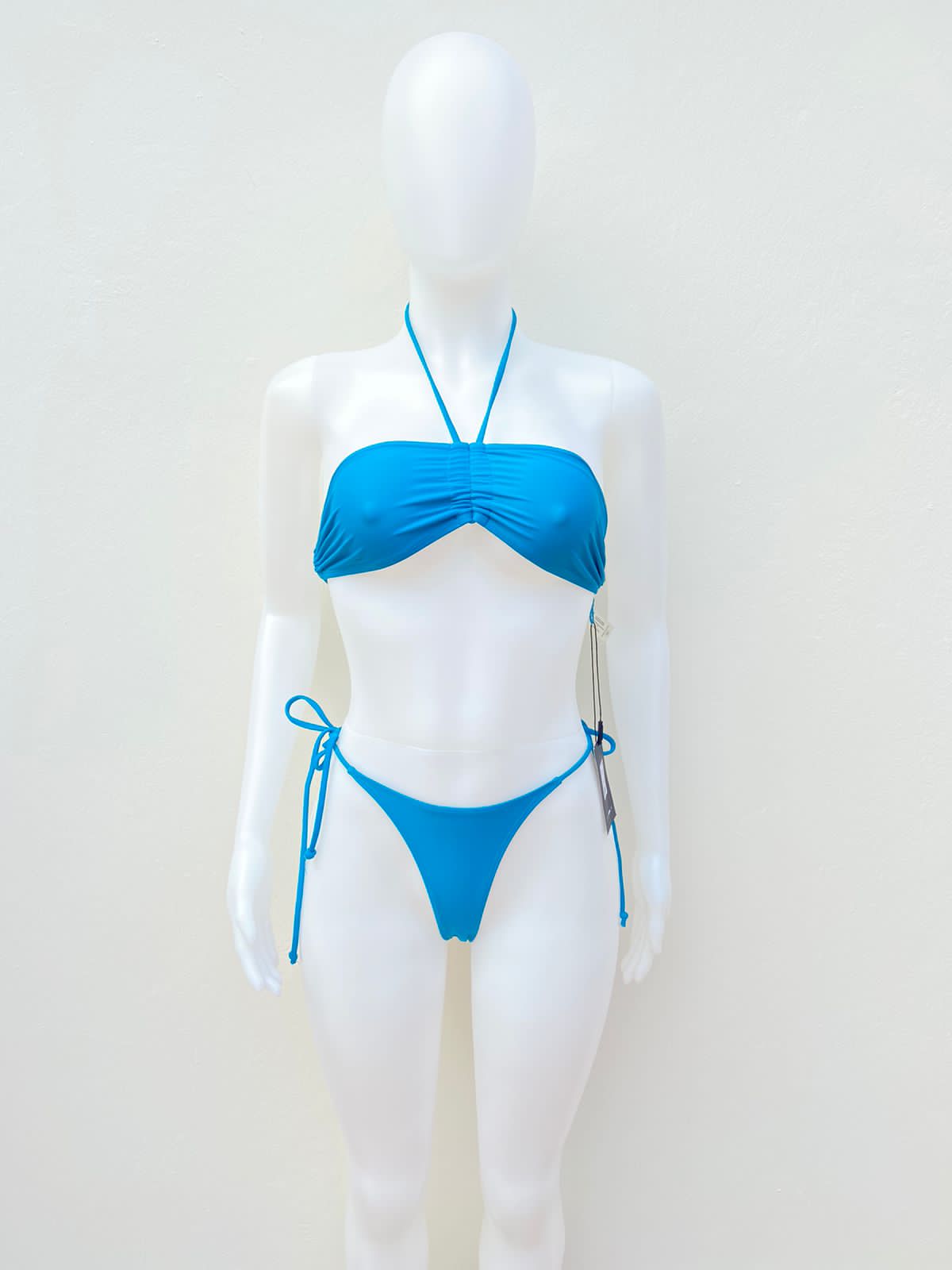 Biquini Fashion Nova original azul con lazos ajustables SHADY BEACHES